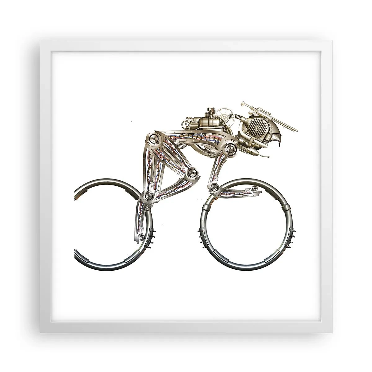 Poster în ramă albă - O mașină grozavă - 40x40 cm