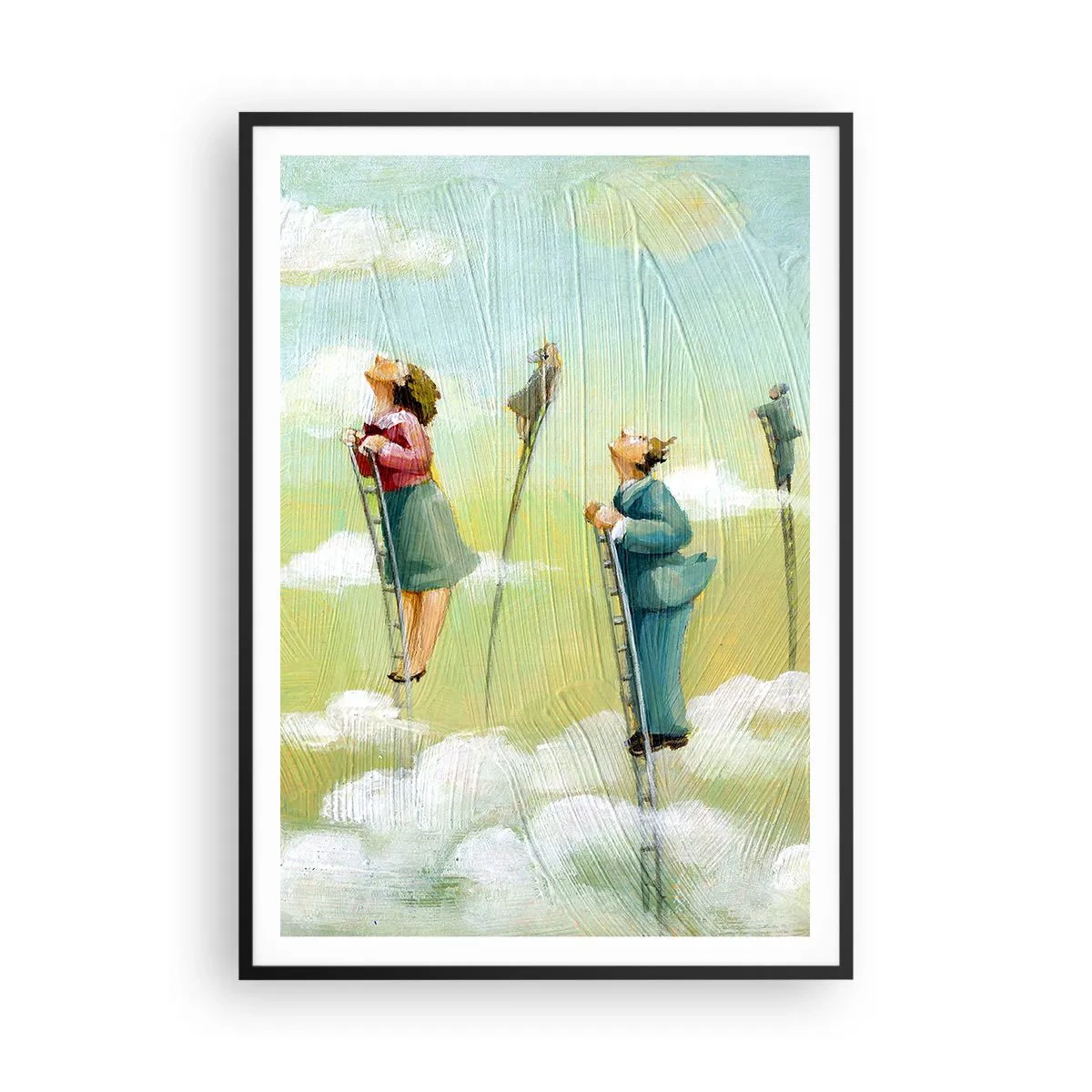 Poster în ramă neagră - Urmează-ți visul - 70x100 cm