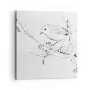 Tablou pe pânză - Dimineață de iarnă - 70x70 cm