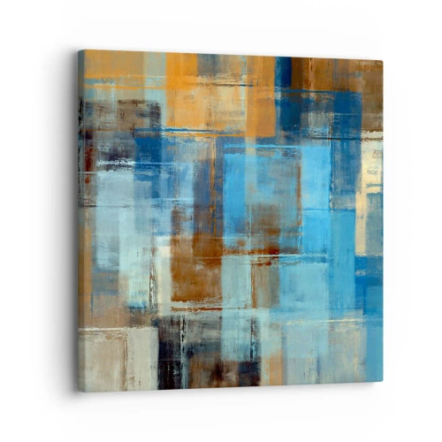 Tablou pe pânză - Prin valul albastru - 30x30 cm