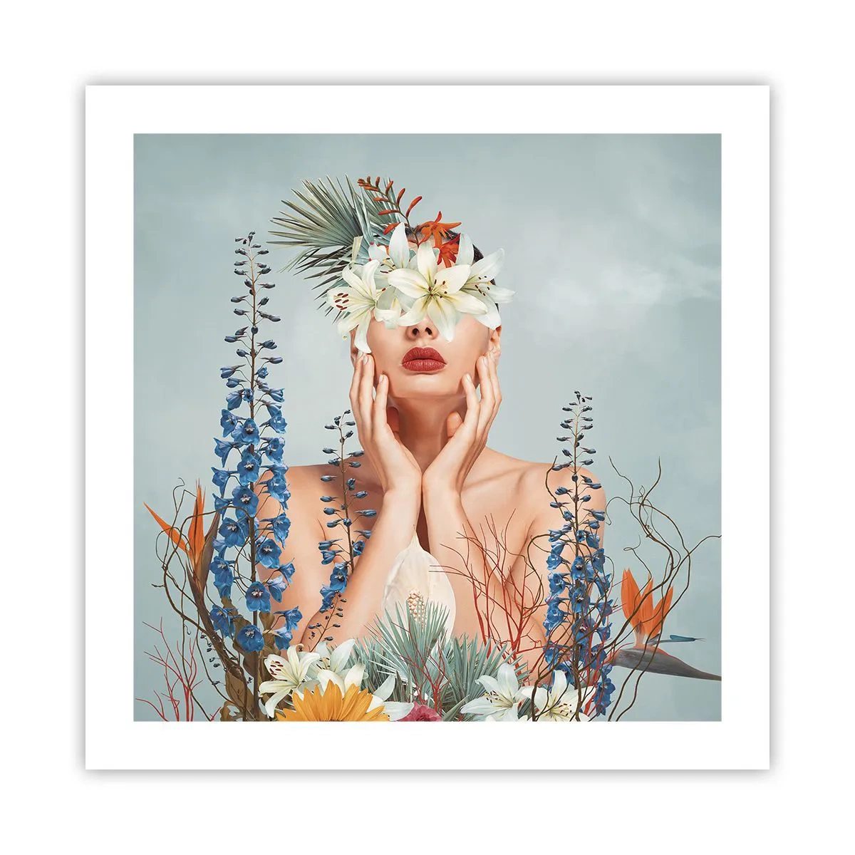 Poster - Femeia floare - 50x50 cm