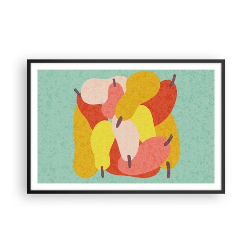 Poster în ramă neagră - Gustă soarele de vară - 91x61 cm