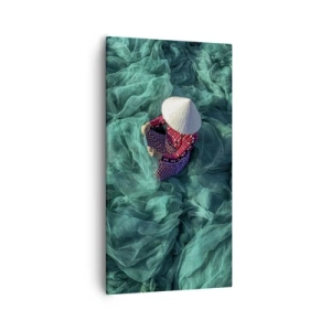 Tablou pe pânză - Într-o mare de rețea - 55x100 cm