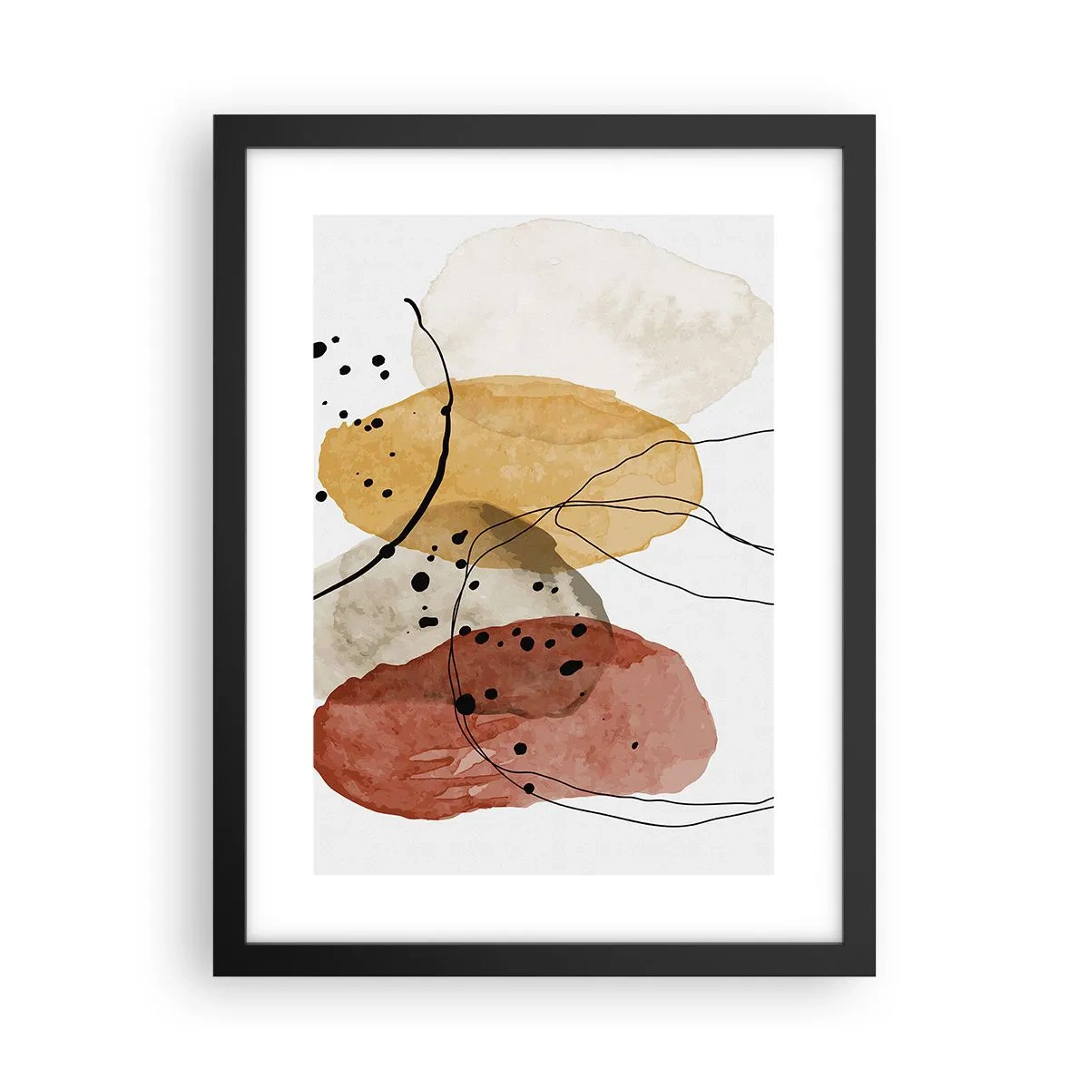 Poster în ramă neagră - Ca aerul, limpezi și ușoare - 30x40 cm