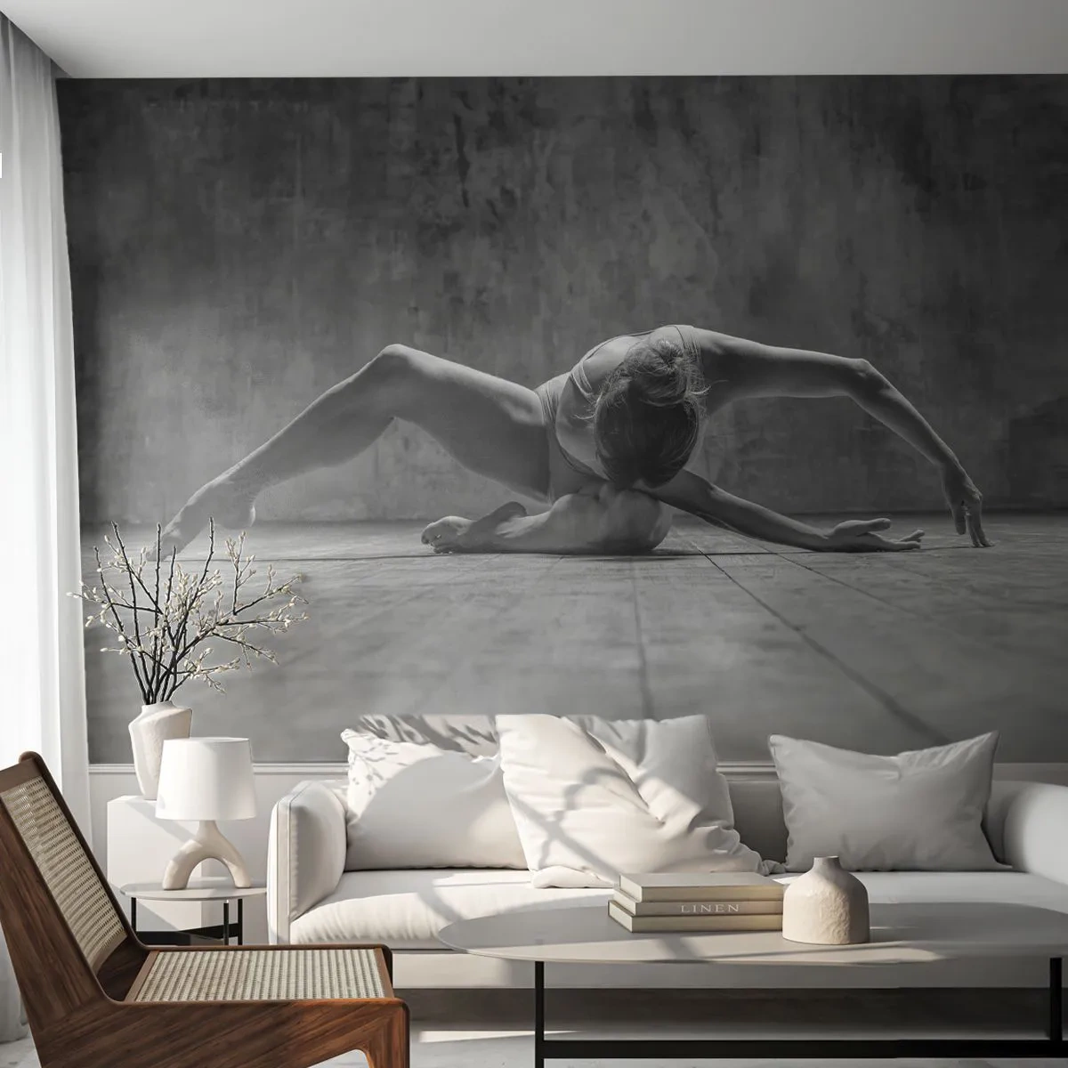 Tapet Premium Sand - Simetria găsită - Balerină, Balet, Dans - 100x70 cm