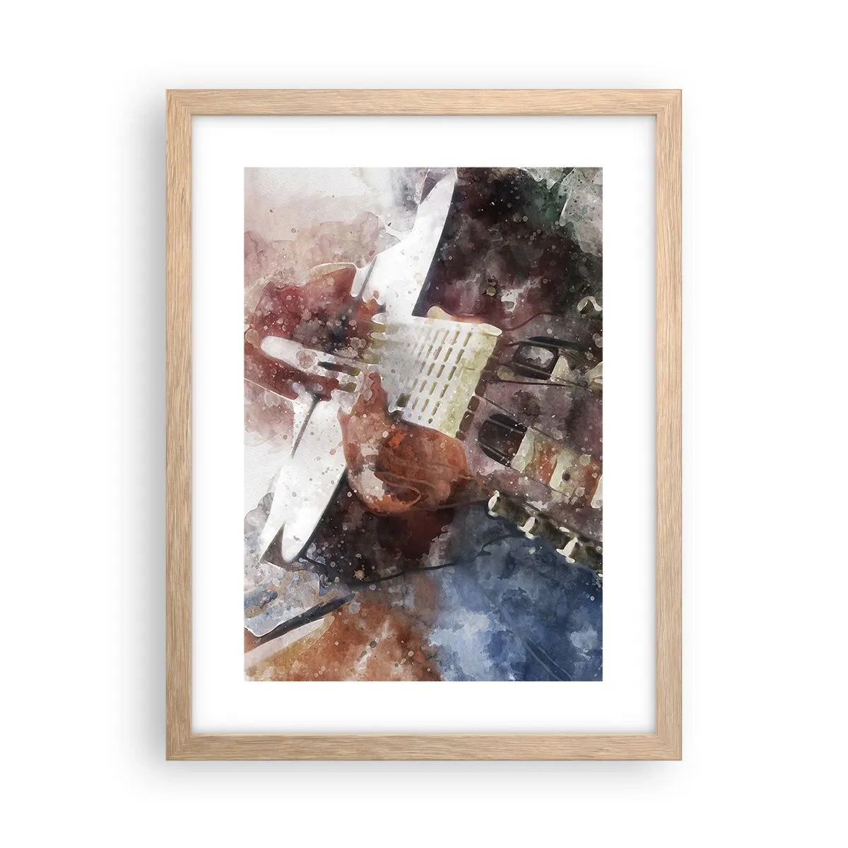 Poster în ramă de stejar deschis - Și ce părere ai? - 30x40 cm