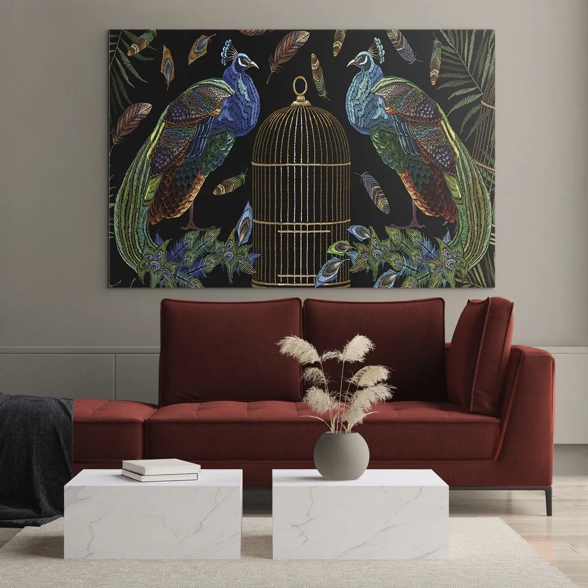 Tablou pe sticlă - În veșmânt regal - 100x70 cm