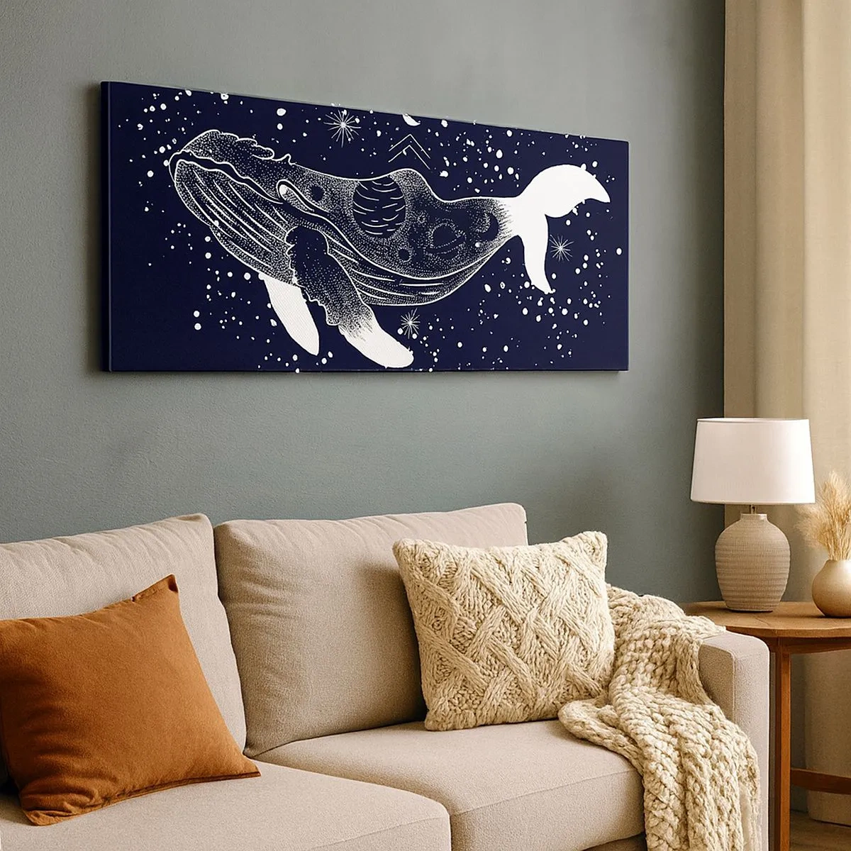 Tablou pe pânză - În oceanul universului - 100x40 cm