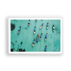 Poster în ramă albă - În așteptare - 91x61 cm