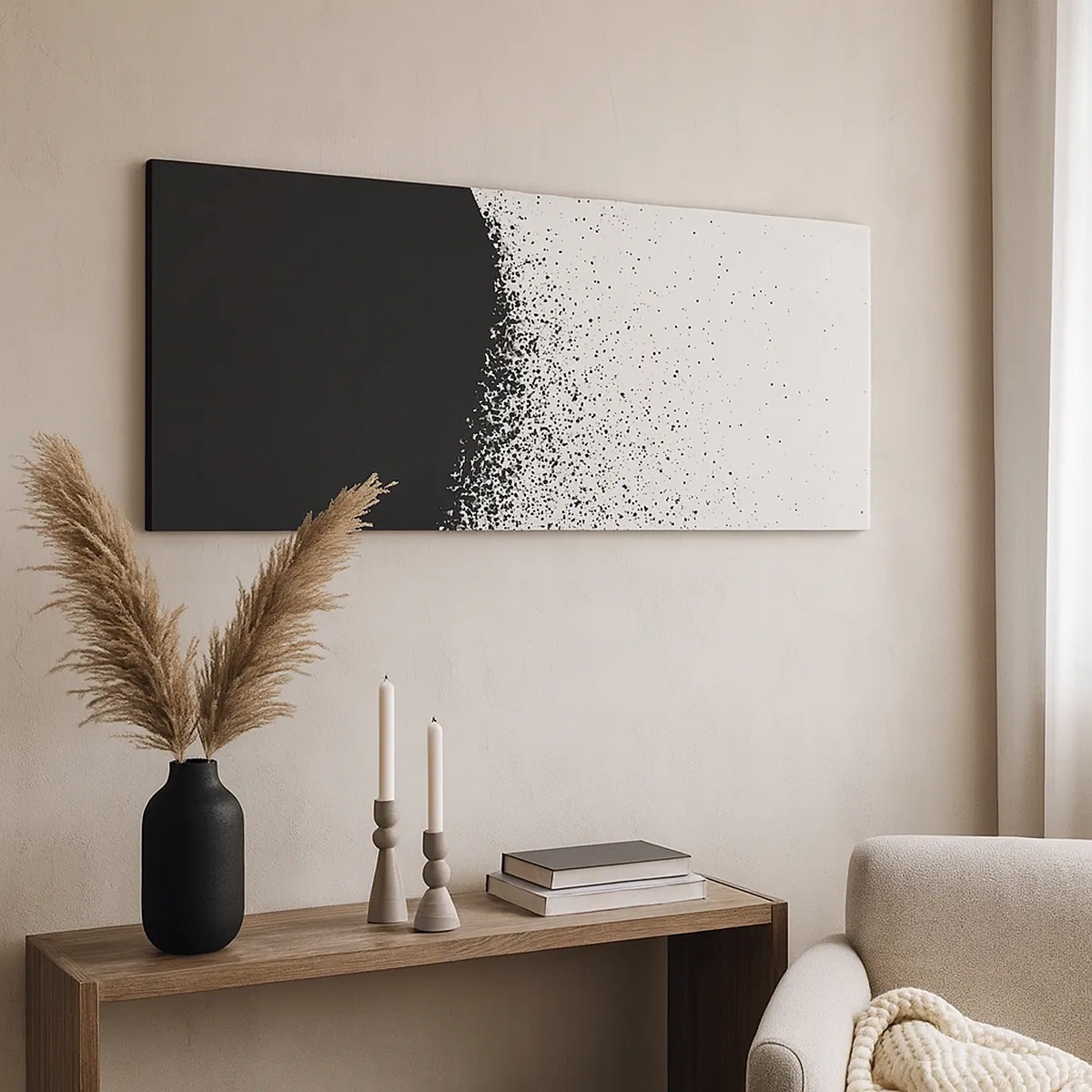 Tablou pe pânză - Mișcarea particulelor - 30x30 cm