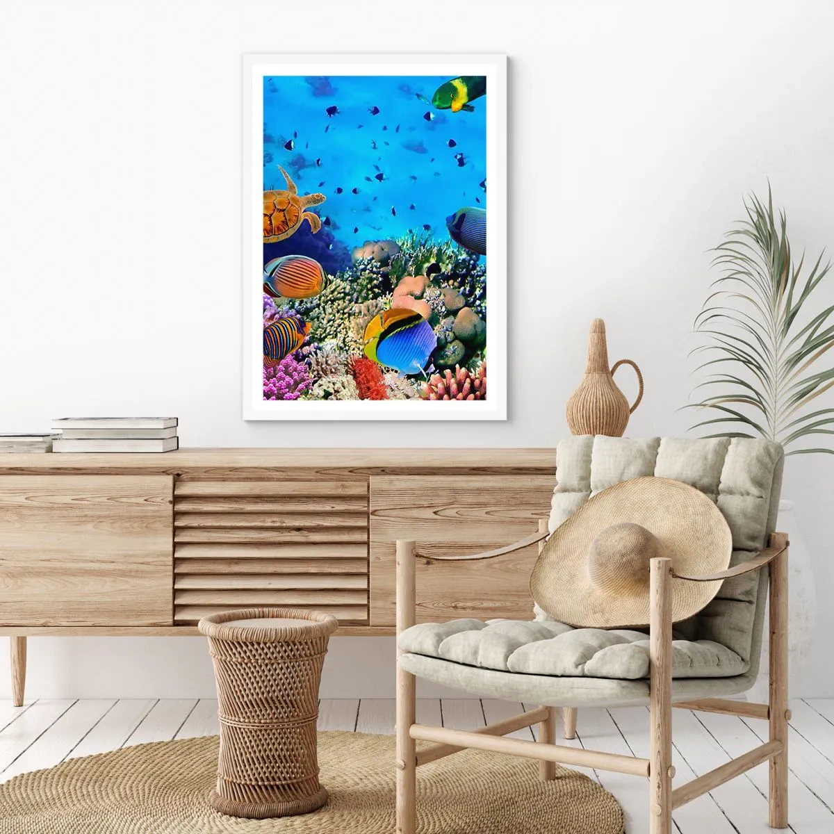 Poster în ramă albă - Și ce știm noi despre viață... - 70x100 cm