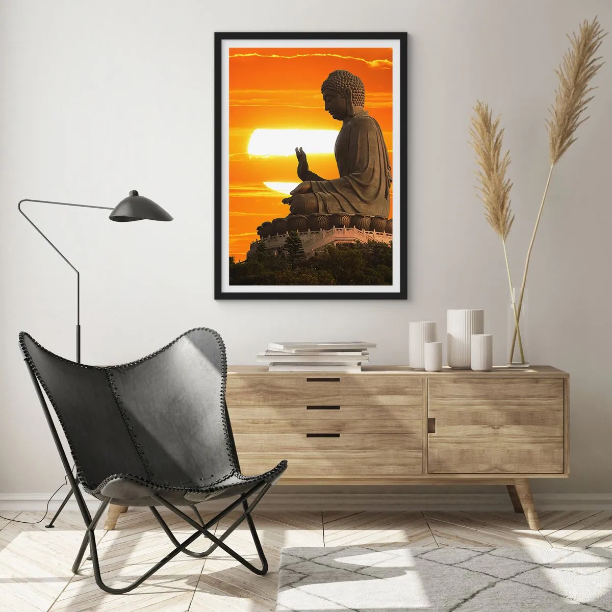 Poster în ramă neagră - Fără frică de lume - 40x50 cm