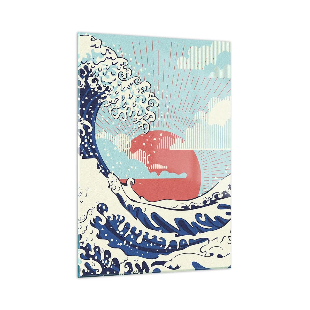 Tablou pe sticlă - Din inspirații japoneze - 50x70 cm