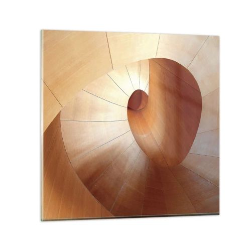 Tablou pe sticlă - Serpentină arhitecturală - 40x40 cm