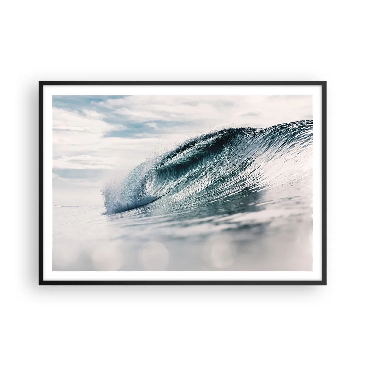 Poster în ramă neagră - Summitul apei - 100x70 cm