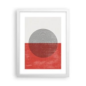 Poster în ramă albă - Direct la subiect - 30x40 cm