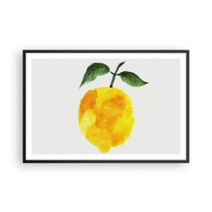 Poster în ramă neagră - Cum să simțiți gustul soarelui - 91x61 cm