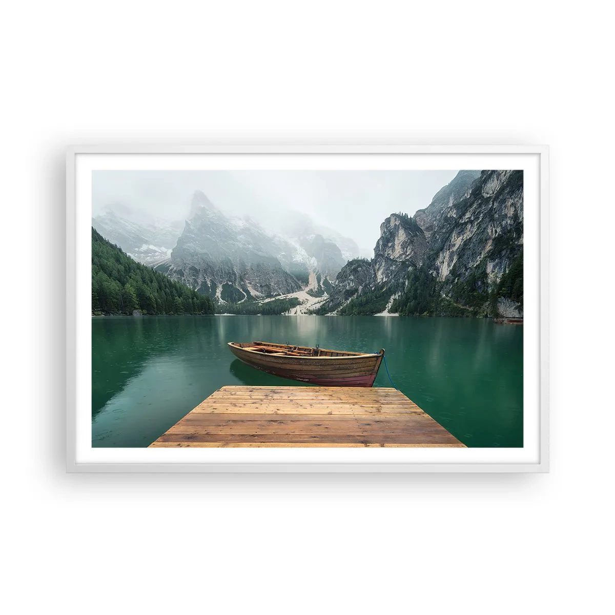 Poster în ramă albă - Și frunțile mândre - 91x61 cm