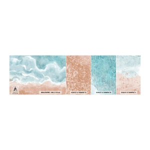 Mostră tapet autocolant Deluxe Sticker - Abstracția norilor - plajă, Peisaj, Mare - 100x30 cm