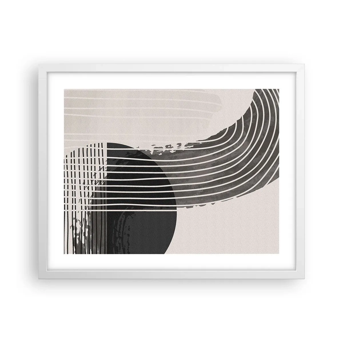 Poster în ramă albă - Până acolo și înapoi - 50x40 cm