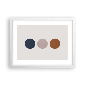 Poster în ramă albă - Simbol de excelență - 40x30 cm