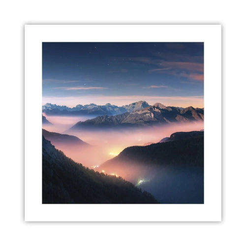Poster - Lumină în văi - 40x40 cm