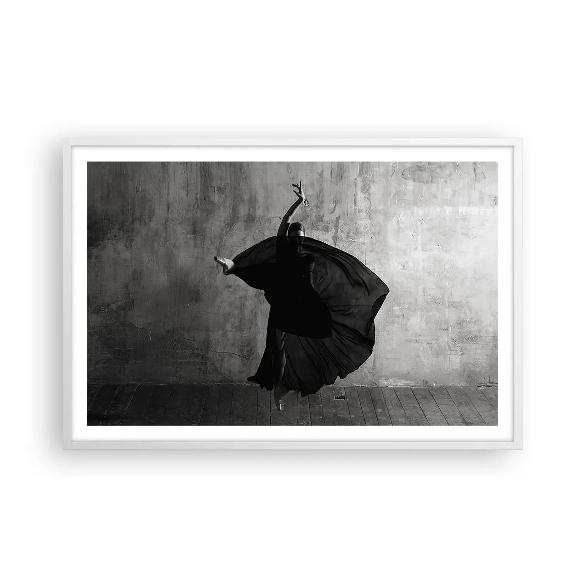 Poster în ramă albă - Un pas pasional - 91x61 cm