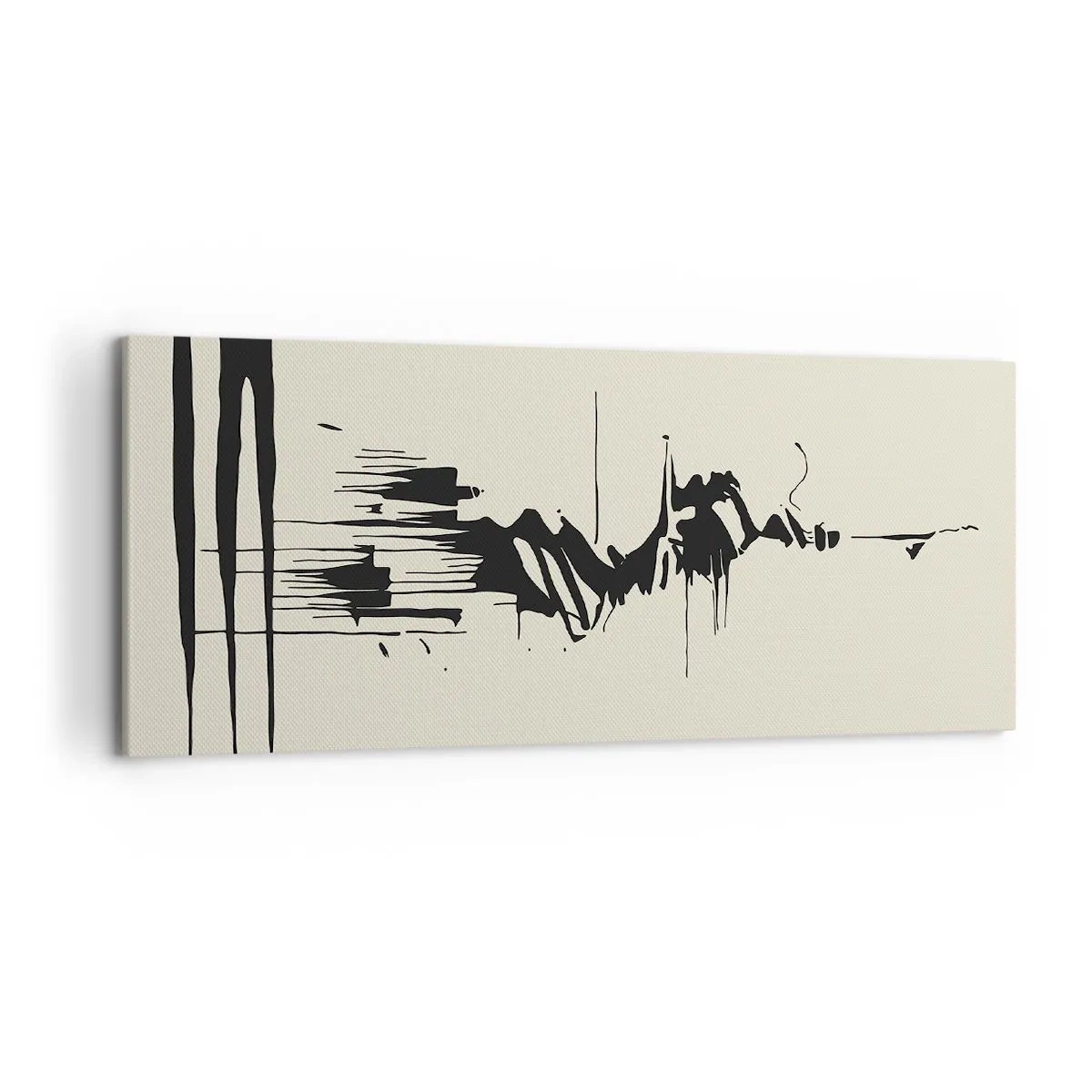 Tablou pe pânză - Abstracție pripită - 120x50 cm