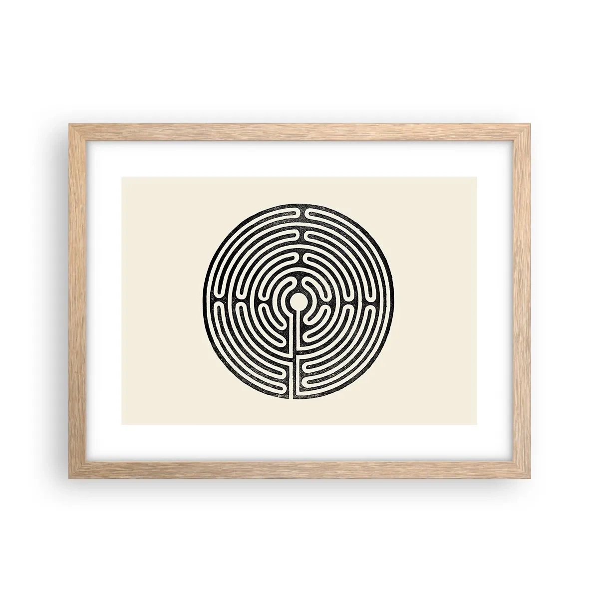 Poster în ramă de stejar deschis - Ordine secretă - 40x30 cm