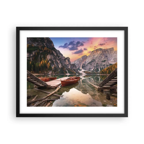 Poster în ramă neagră - Promisiunea zilei - 50x40 cm