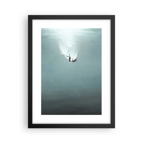 Poster în ramă neagră - În îmbrățișarea oceanului - 30x40 cm