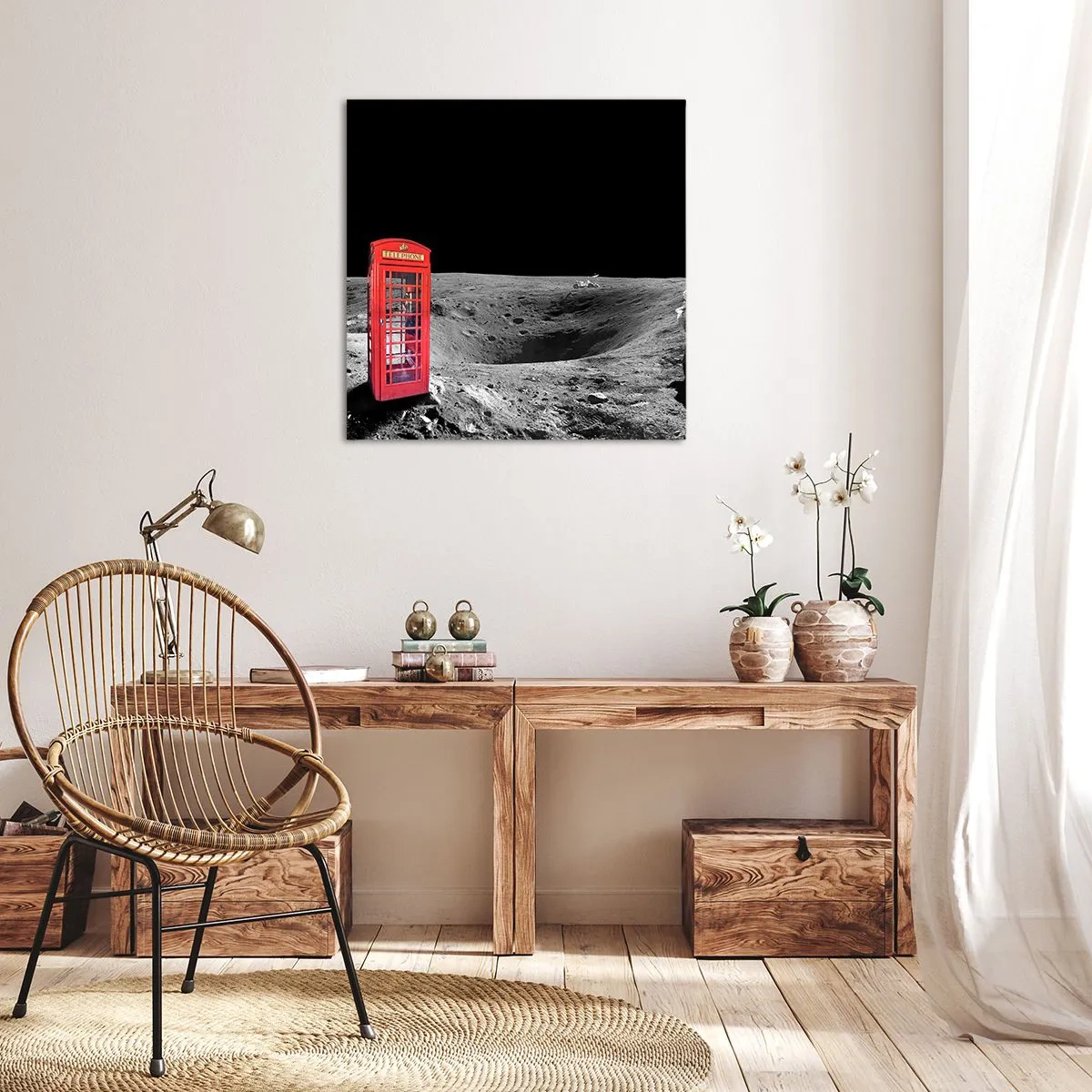 Tablou pe pânză - Glumă cosmică - 50x50 cm