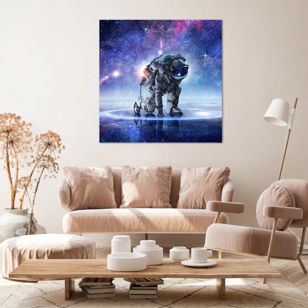 Tablou pe pânză - Cerul înstelat de deasupra mea - 60x60 cm