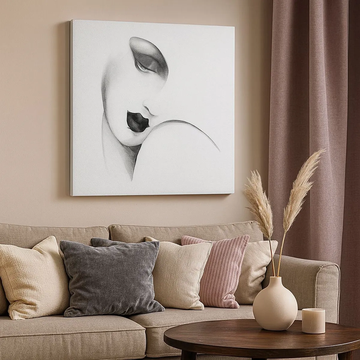 Tablou pe pânză - În stilul Lempickei - 30x30 cm