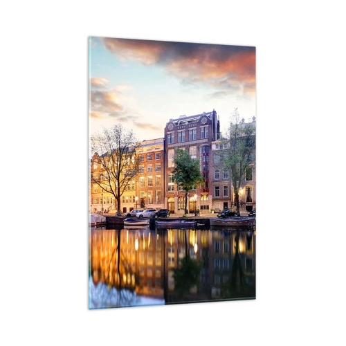 Tablou pe sticlă - Frumusețe olandeză sobră și calmă - 80x120 cm