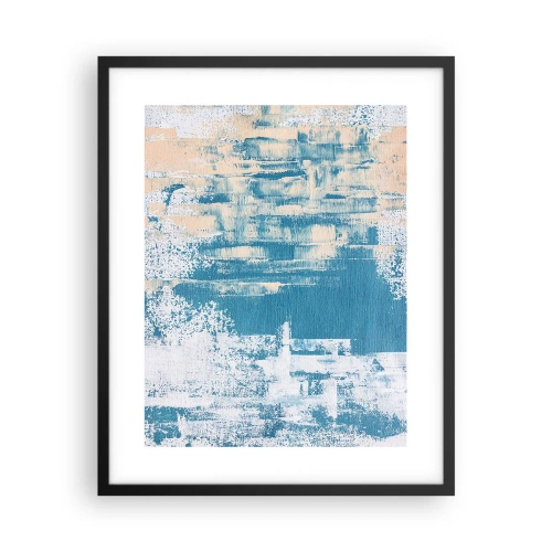 Poster în ramă neagră - Prin ţurţur de gheață - 40x50 cm