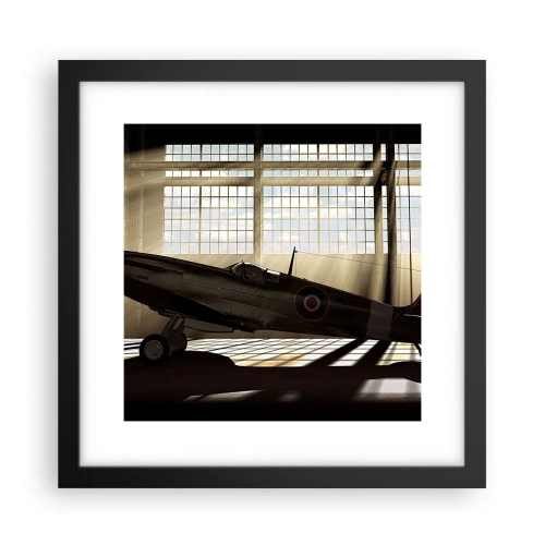 Poster în ramă neagră - Odihna războinicului - 30x30 cm