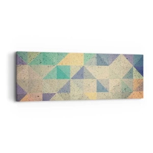 Tablou pe pânză - Republica triunghiurilor - 90x30 cm