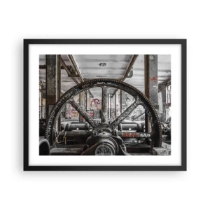 Poster în ramă neagră - Viața secretă a unei fabrici - 50x40 cm