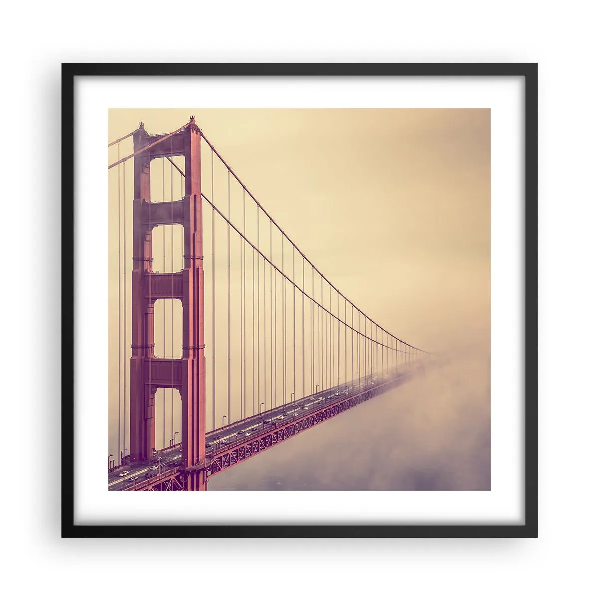 Poster în ramă neagră - Între cer și pământ - 50x50 cm