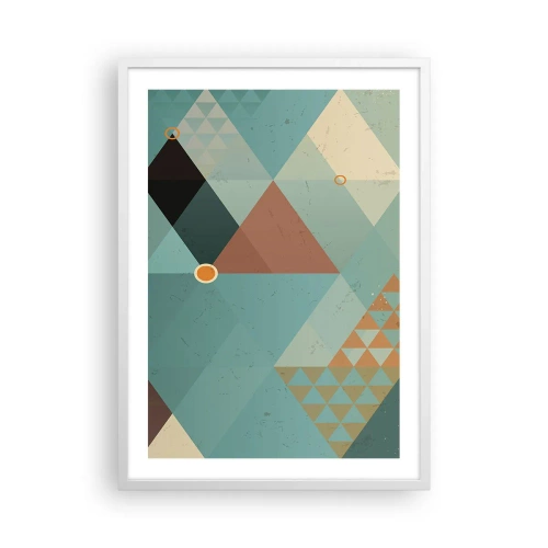 Poster în ramă albă - Unitatea multiplicității, multiplicitatea unității - 50x70 cm