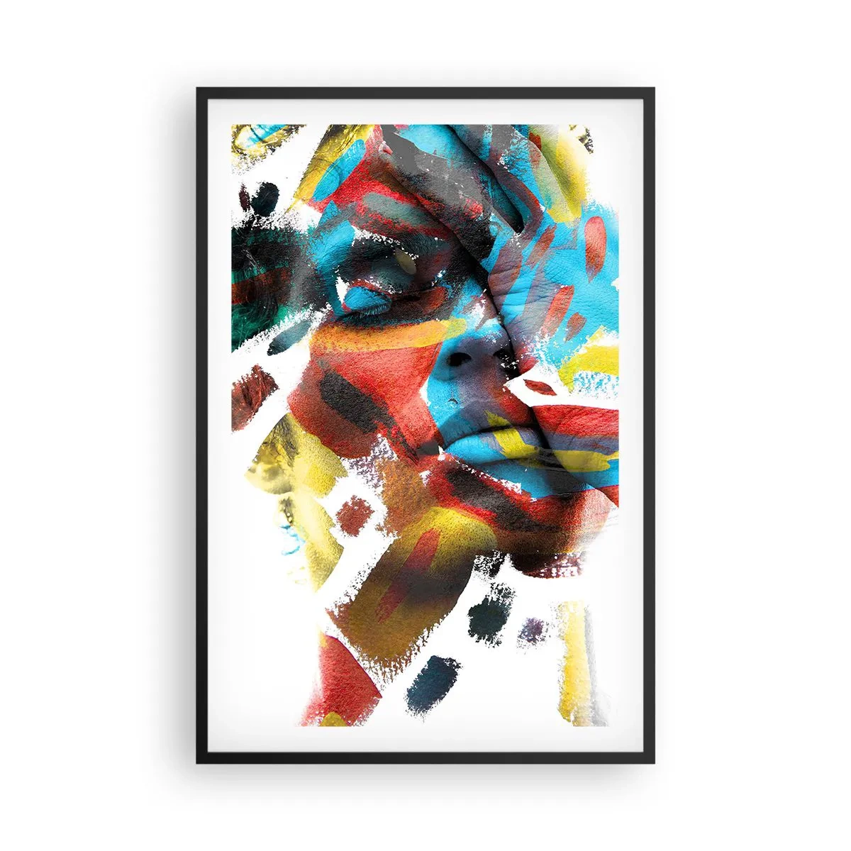 Poster în ramă neagră - Personalitate colorată - 61x91 cm