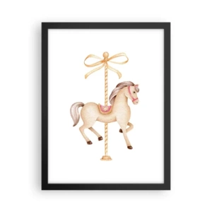 Poster în ramă neagră - Într-un trap grațios - 30x40 cm