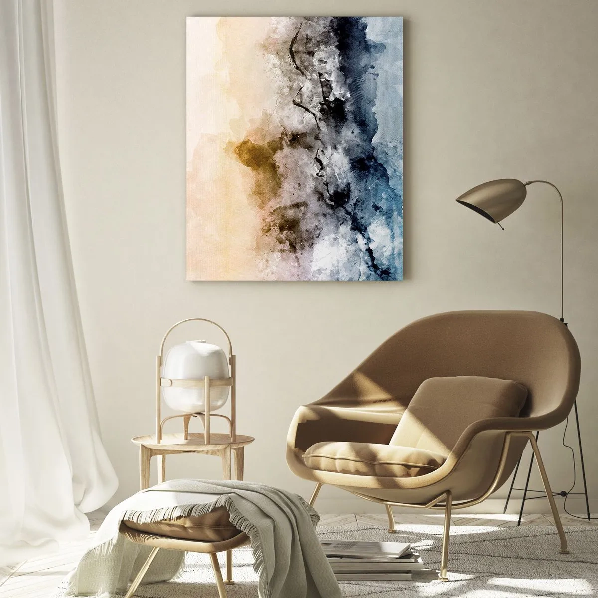 Tablou pe sticlă - Scufundate într-un vârtej de ceață - 70x100 cm