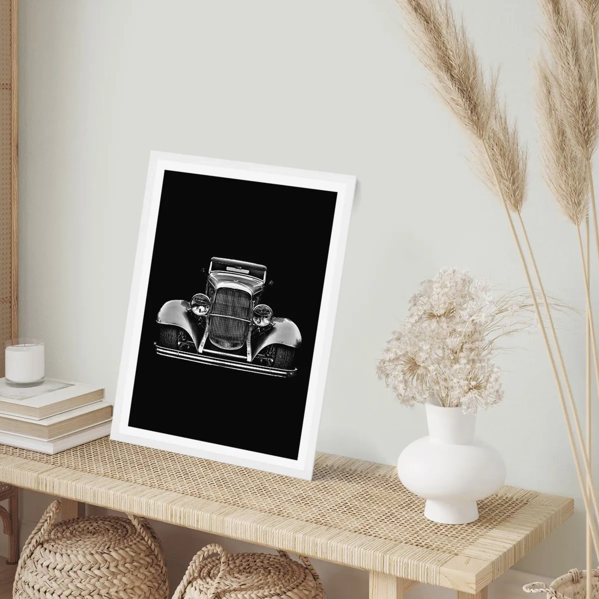 Poster în ramă albă - Un adevărat gentleman - 40x50 cm