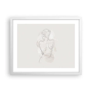 Poster în ramă albă - Ca un instrument sensibil - 50x40 cm