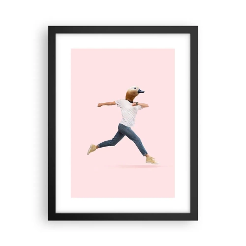 Poster în ramă neagră - Un strop de absurditate - 30x40 cm