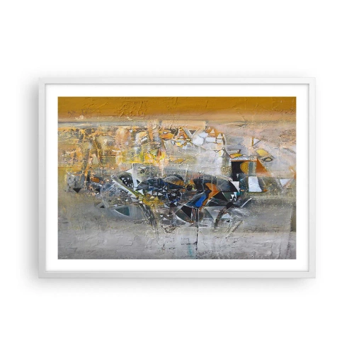 Poster în ramă albă - Totul va fi bine - 70x50 cm