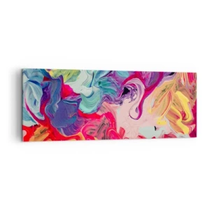 Tablou pe pânză - Nașterea culorii - 140x50 cm