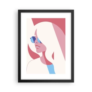 Poster în ramă neagră - O blondă necunoscută - 30x40 cm